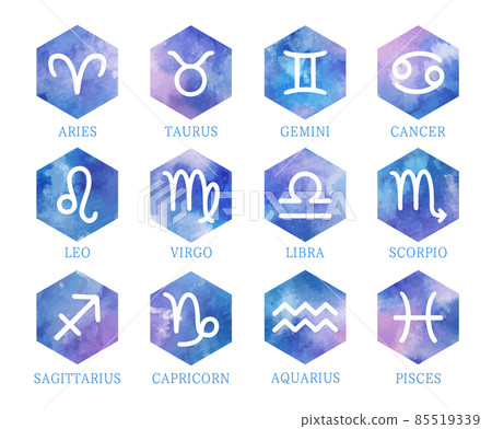 十二生肖的星座 十二生肖的圖標集 十二生肖的星座 十二生肖的圖標集 85519339