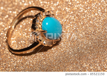 Turquoise rose gold ring Turquoise rose gold ring 85521150