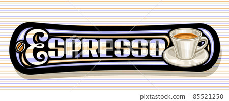 Vector banner for Espresso Coffee Vector banner for Espresso Coffee 85521250