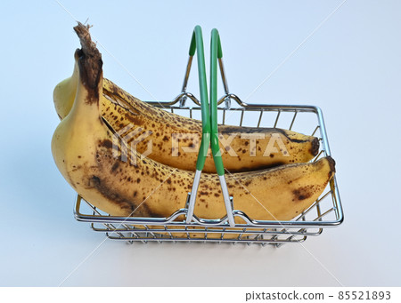 Bananas in Small Shopping Basket Bananas in Small Shopping Basket 85521893