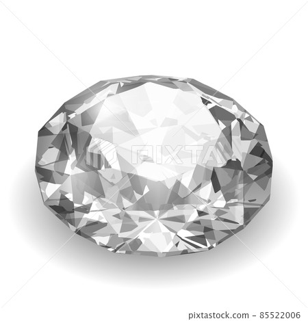 Shiny transparent reaslitic diamond vector illustration on white background 85522006