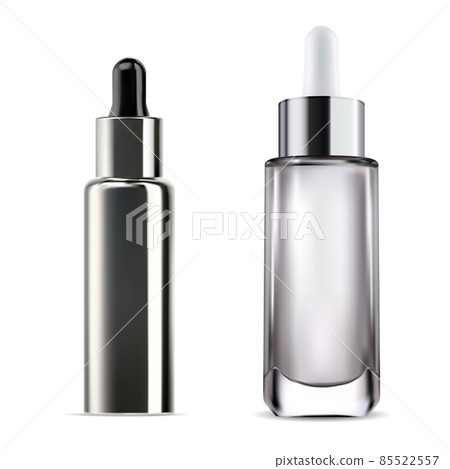 Dropper bottle. Cosmetic eye drop bottle mockup 85522557