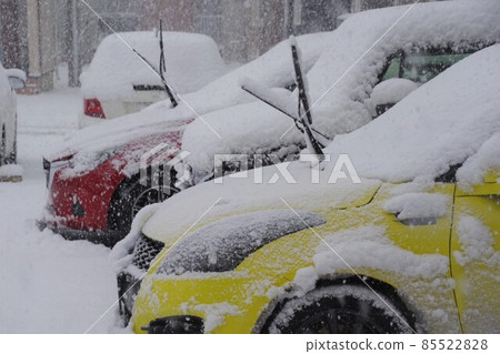 Snow country custom: A car with a wiper 85522828