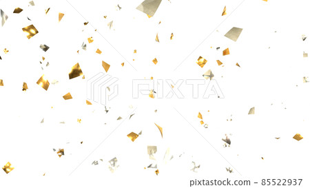 Confetti Gold and Silver Particle Size Medium Transparent Background [There is another Ver] 85522937