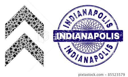 Rubber Indianapolis Stamp and Geometric Shift Up Mosaic Rubber Indianapolis Stamp and Geometric Shift Up Mosaic 85523579