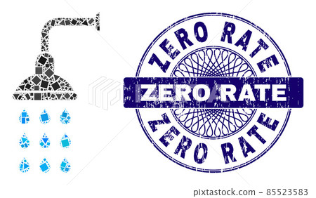 Distress Zero Rate Seal and Geometric Shower Mosaic 85523583