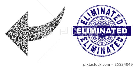 Textured Eliminated Stamp and Geometric Undo Mosaic Textured Eliminated Stamp and Geometric Undo Mosaic 85524049