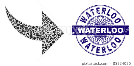 Textured Waterloo Badge and Geometric Redo Mosaic 85524050