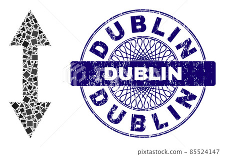 Textured Dublin Seal and Geometric Vertical Flip Mosaic Textured Dublin Seal and Geometric Vertical Flip Mosaic 85524147