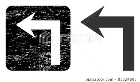 Rubber Turn Left Carved Stamp Rubber Turn Left Carved Stamp 85524695