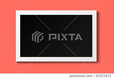 Realistic old photo frame. Realistic old photo frame. 85525872