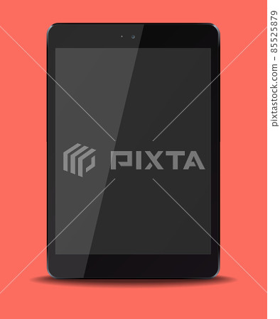 Tablet pc computer with black screen. 85525879