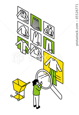 People searching for clothes 85526771