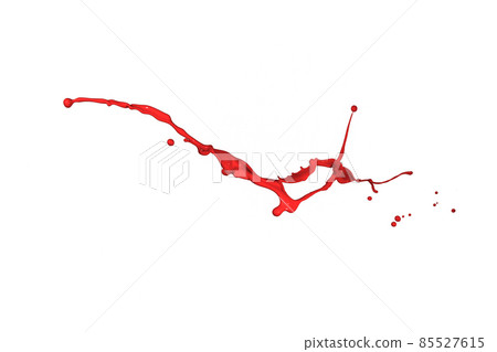 Red paint splash isolated on a white background. Red paint splash isolated on a white background. 85527615