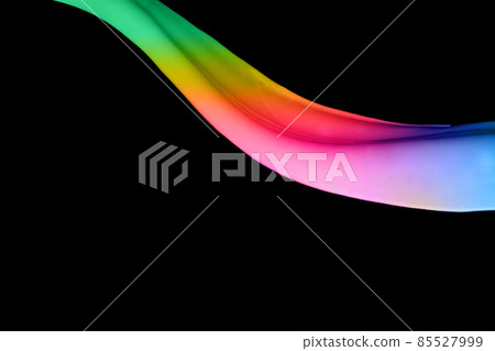 Colored paint splashes isolated on black background 85527999
