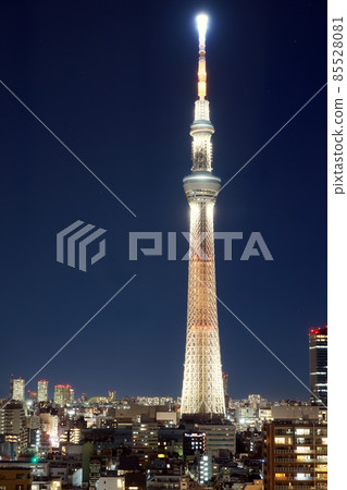 Tokyo Sky Tree Lighted Up 85528081