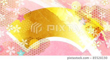 櫻花春天水彩背景 櫻花春天水彩背景 85528130