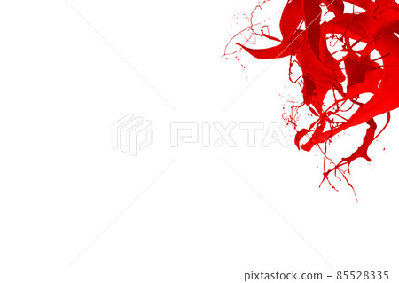 Red paint splash isolated on a white background. 85528335
