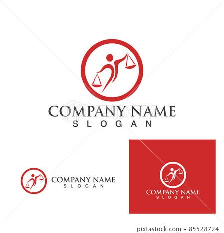 Justice lawyer logo and symbols template icons app 85528724