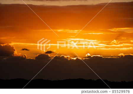 Miyagi Prefecture Winter Matsushima Bay Sunrise 85529976