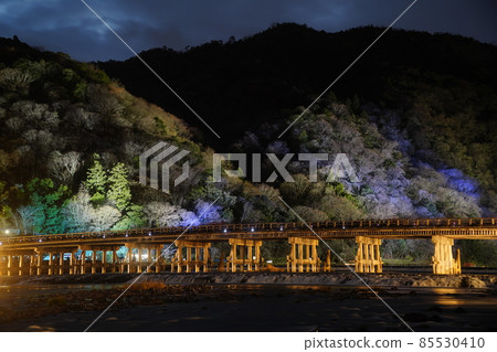 Mysterious Arashiyama Togetsu Bridge Mysterious Arashiyama Togetsu Bridge 85530410