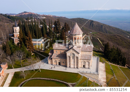 Bodbe Monastery of St. Nino. View from above. Georgia Bodbe Monastery of St. Nino. View from above. Georgia 85531254