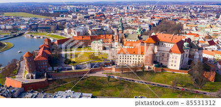 Wawel castle at Vistula river in Poland Wawel castle at Vistula river in Poland 85531312