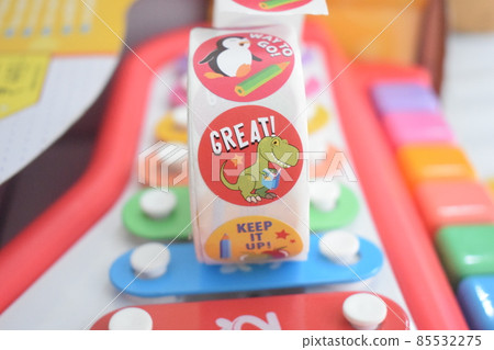 Colorful stickers for kids with motivational messages Colorful stickers for kids with motivational messages 85532275