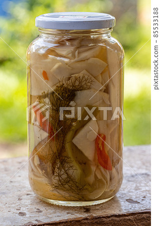 Guariroba preserves in a container Guariroba preserves in a container 85533188