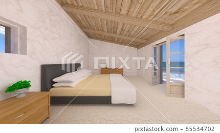 Bedroom with sea view Bedroom with sea view 85534702