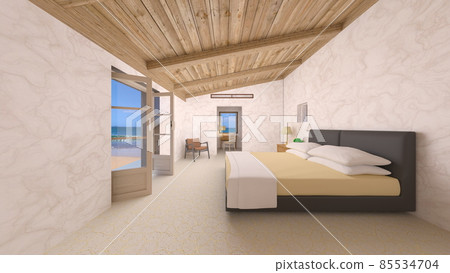 Bedroom with sea view Bedroom with sea view 85534704