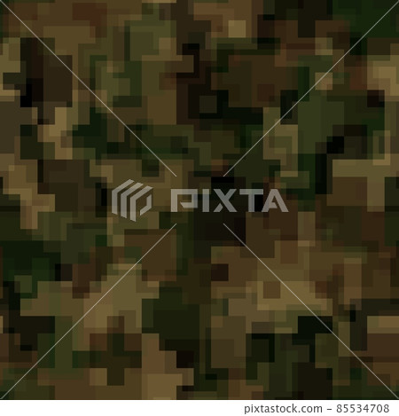 Abstract seamless pattern with khaki colored chaotic overlap tiles on dark Abstract seamless pattern with khaki colored chaotic overlap tiles on dark 85534708