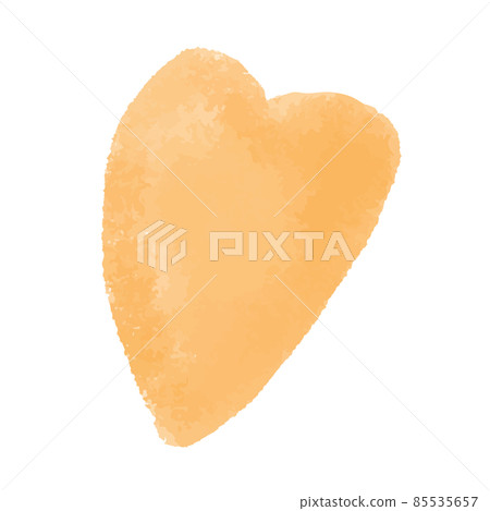 Watercolor motif_heart_orange Watercolor motif_heart_orange 85535657