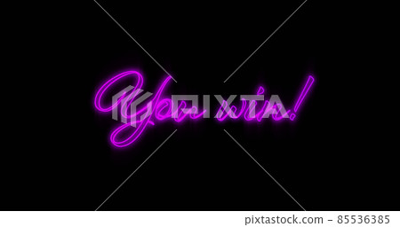 Emerging purple You Win neon billboard Emerging purple You Win neon billboard 85536385