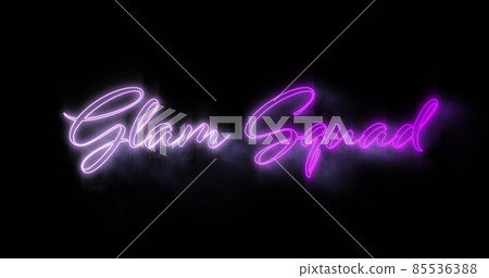 Emerging purple Glam Squad neon billboard Emerging purple Glam Squad neon billboard 85536388