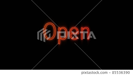Emerging orange Open neon billboard Emerging orange Open neon billboard 85536390