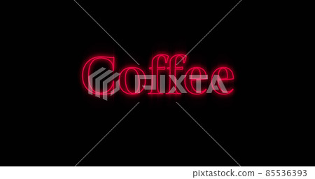 Emerging red Coffee neon billboard Emerging red Coffee neon billboard 85536393