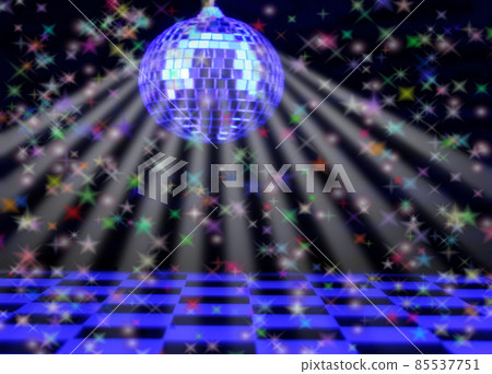 Disco Background With Stars, Shallow DOF Focus on Back of Floor Disco Background With Stars, Shallow DOF Focus on Back of Floor 85537751