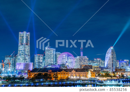 神奈川縣橫濱市港未來夜景 神奈川縣橫濱市港未來夜景 85538256