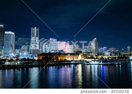 神奈川縣橫濱市港未來夜景 神奈川縣橫濱市港未來夜景 85538258