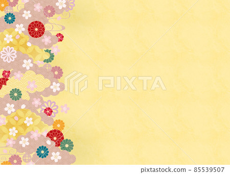 Background material-Japanese pattern Sakura 2022-5 Background material-Japanese pattern Sakura 2022-5 85539507