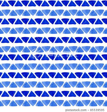 Ethnic seamless pattern from triangles. The geometric pattern forms zigzags. Ethnic seamless pattern from triangles. The geometric pattern forms zigzags. 85539595