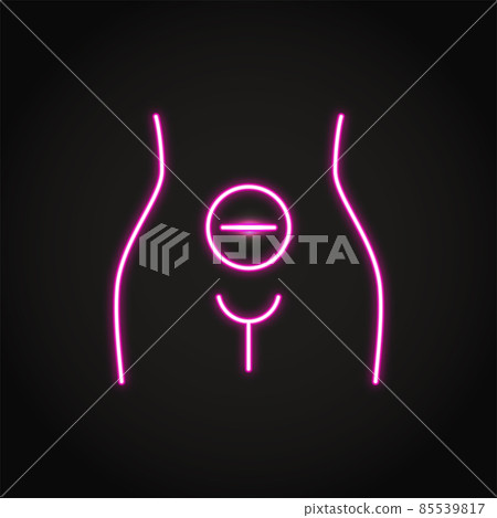 Neon infertility or child free icon in line style Neon infertility or child free icon in line style 85539817