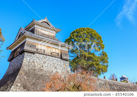 復原的秋季熊本城未申報的砲塔 熊本縣熊本市 復原的秋季熊本城未申報的砲塔 熊本縣熊本市 85540106