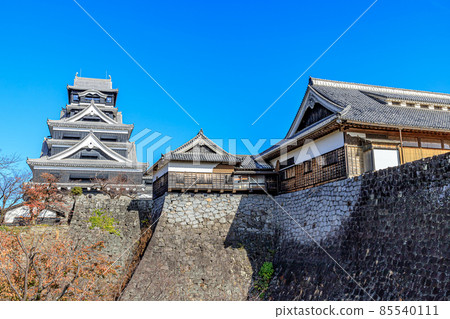 熊本縣熊本市秋季復原的熊本城 85540111
