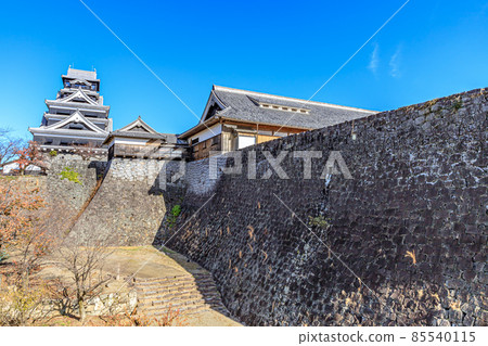熊本縣熊本市秋季復原的熊本城 熊本縣熊本市秋季復原的熊本城 85540115