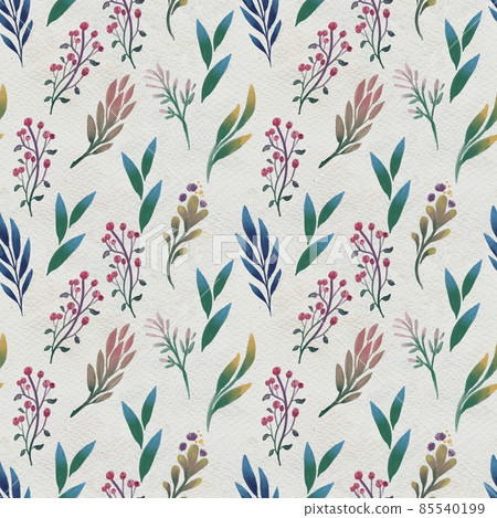 Seamless abstract floral pattern. Flowers texture on watercolor paper background Seamless abstract floral pattern. Flowers texture on watercolor paper background 85540199