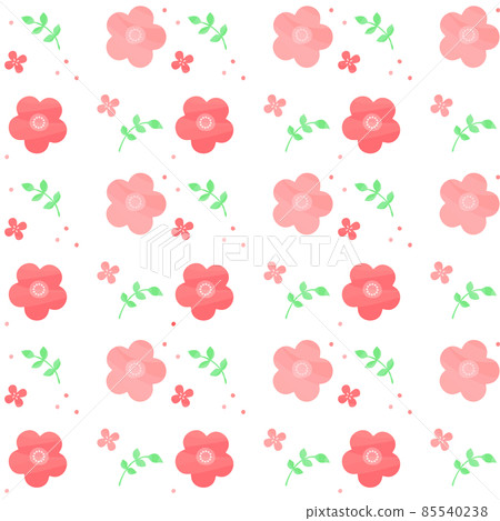 斯堪的納維亞花卉背景材料無縫圖案 85540238