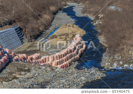 River construction site River construction site 85540475