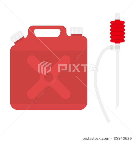 Illustration of kerosene tank and kerosene pump 85540629